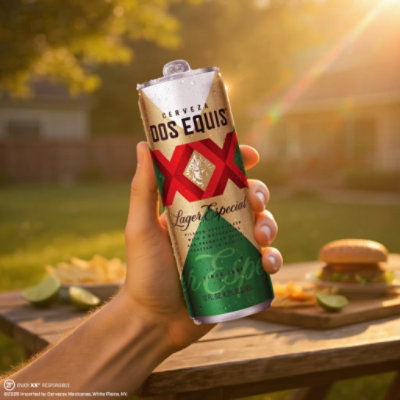 Dos Equis Mexican Lager Beer Cans - 4-16 Fl. Oz. - Image 4
