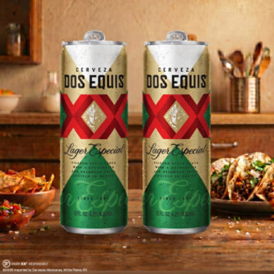 Dos Equis Mexican Lager Beer Cans - 4-16 Fl. Oz. - Image 3