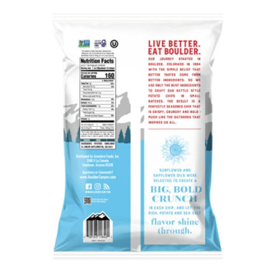Boulder Canyon Authentic Foods Potato Chips Kettle Cooked Less Sodium - 6.5 Oz - Image 6