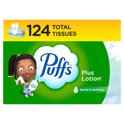 Puffs Plus Lotion Facial Tissue - 124 Count - Image 1