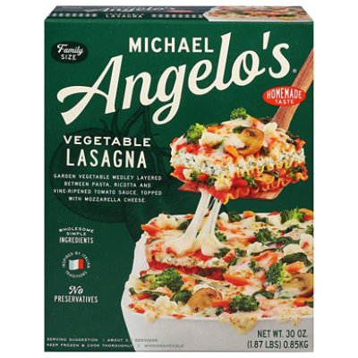 Michael Angelos Family Entrees Vegetable Lasagna W/ Kale - 30 Oz