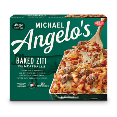 Michael Angelos Family Entrees Baked Ziti W/ Meatballs - 44 Oz - Image 1