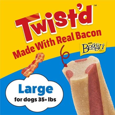 Busy Dog Treats Twistd With Beggin Bacon 6 Count - 21 Oz - Image 2