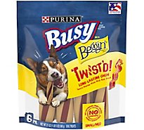 Busy Dog Treats Twistd With Beggin Bacon 6 Count - 21 Oz