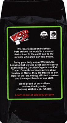 Wicked Joe Coffee Organic Fair Trade Ground Medium Dark Roast Wicked Italian - 12 Oz - Image 3