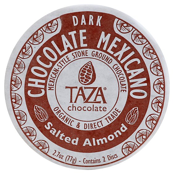 Taza Chocolate Disc Salted Almond - 2.7 Oz