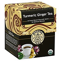 Buddha Teas Herbal Tea Organic Turmeric Ginger Bags - 18 Count - Image 1
