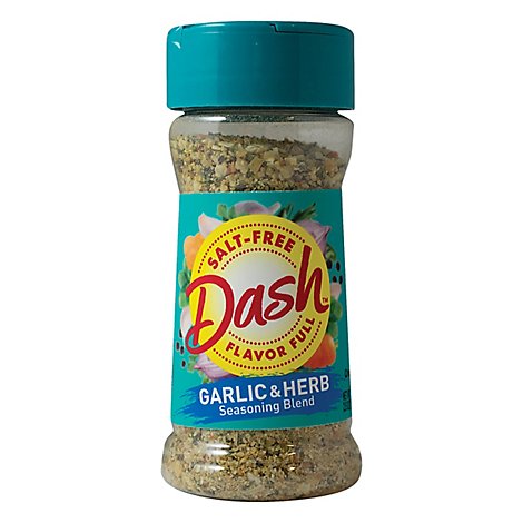 Dash Seasoning Blend Salt Free Garlic & Herb - 2.5 Oz