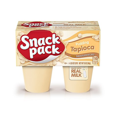 Snack Pack Pudding Tapioca - 4-3.5 Oz