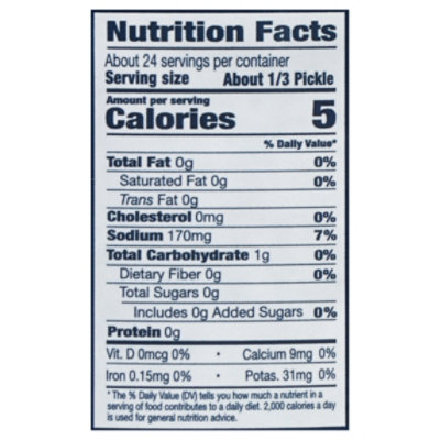 Dietz & Watson Pickles Half Sour - 32 Oz - Image 3