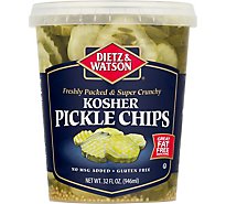 Dietz & Watson Kosher Pickle Chips - 32 Oz