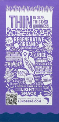 Lundberg Family Farms Regenerative Organic Certified Brown Rice Salt Free Thin Stackers - 6 Oz - Image 5