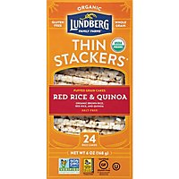 Lundberg Thin Stackers Cakes Rice Organic Red Rice & Quinoa - 24 Count - Image 2