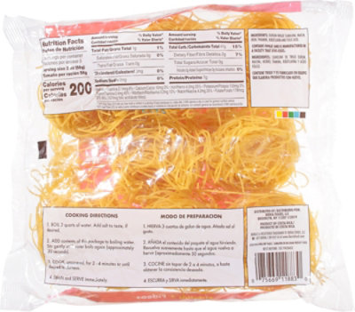 Iberia Macaroni Fidelini Enriched Bag - 10 Oz - Image 4