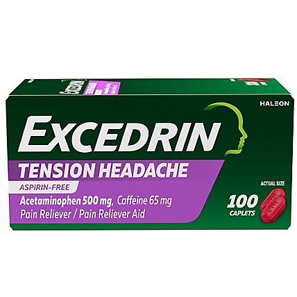 Excedrin Tension Headache Caplets - 100 Count - Image 2