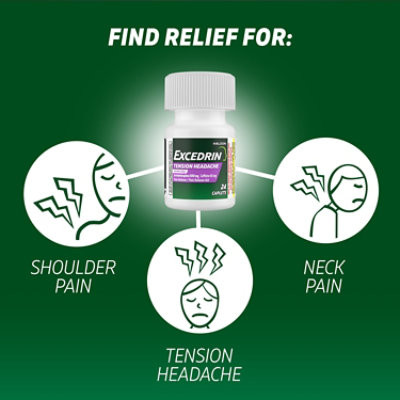 Excedrin Tension Headache Caplets - 100 Count - Image 2