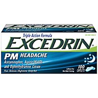 Excedrin PM Headache Caplets - 100 Count - Image 1
