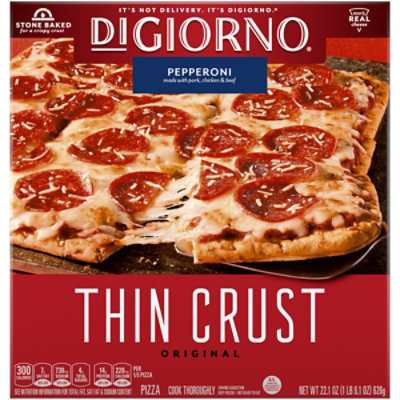 DIGIORNO Pizza Thin Crust Pepperoni Frozen - 22.19 Oz - Image 2