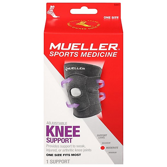 Mueller Knee Support 4-Way Moderate Support Level Adjustable - Each