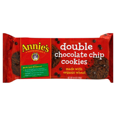 Annies Homegrown Cookies Double Chocolate Chip - 8.4 Oz - Safeway