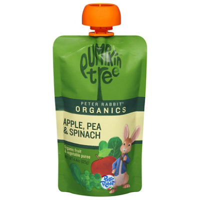 Peter Rabbit Organics Snack Vegetable Fruit Pea Spinach & Apple - 4.4 Oz - Image 3