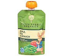 Peter Rabbit Organics Snack Vegetable Fruit Pea Spinach & Apple - 4.4 Oz