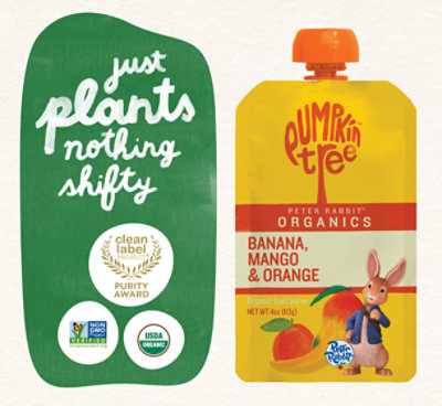 Peter Rabbit Organics Snack Fruit Pure Mango Banana & Orange - 4 Oz - Image 3