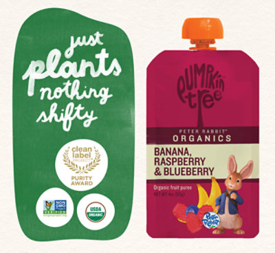 Peter Rabbit Organics Snack Fruit Pure Raspberry Banana & Blueberry - 4 Oz - Image 7
