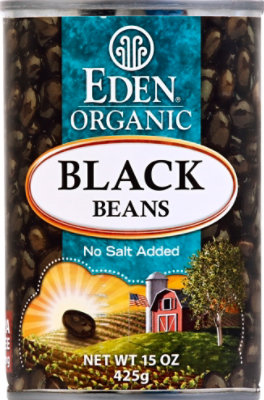 Eden Organic Beans No Salt Added Black - 15 Oz - Image 2