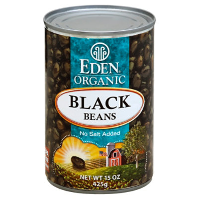 Eden Organic Beans No Salt Added Black - 15 Oz - Image 1