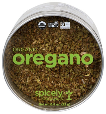 Spicely Organic Spices Oregano Mediterranean Tin - 0.8 Oz