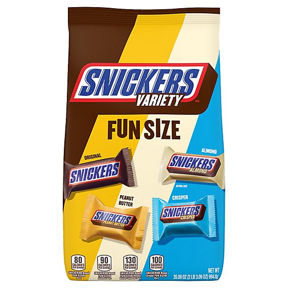 Snickers Candy Bar Fun Size Variety - 35.09 Oz