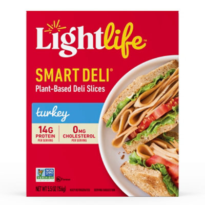 Lightlife Smart Deli Veggie Turkey Slices Meatless - 5.5 Oz - Image 3