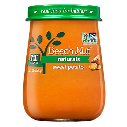 Beech-Nut Naturals Stage 1 Sweet Potato Baby Food - 4 Oz - Image 1