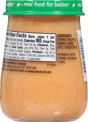 Beech-Nut Naturals Stage 2 Banana Orange & Pineapple Baby Food - 4 Oz - Image 5