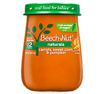Beech-Nut Naturals Baby Food Stage 2 Carrots Sweet Corn & Pumpkin - 4 Oz