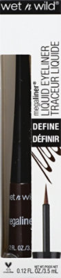 Wet N Wild Megaliner Eyeliner Liquid Dark Brown 872A - 0.12 Fl. Oz. - Image 2