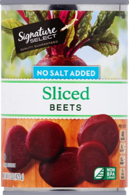 Signature SELECT No Salt Added Sliced Beets Can - 15 Oz - Image 2