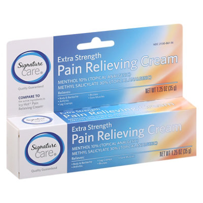 Signature Select/Care Cool Heat Cream Extra Strength Cold & Hot Therapy - 1.25 Oz