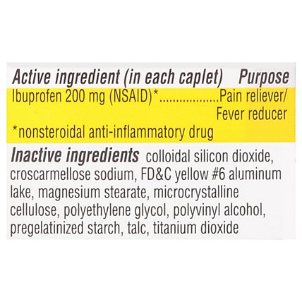 Signature Care Ibuprofen Pain Reliever Fever Reducer 200mg NSAID Caplet Orange - 50 Count - Image 5