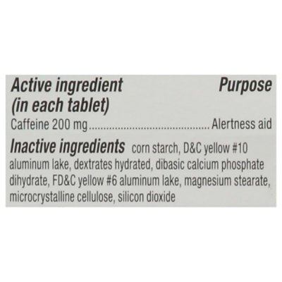 Signature Select/Care Stay Awake Tablet Caffeine 200mg Alertness Aid Maximum Strength - 40 Count - Image 3