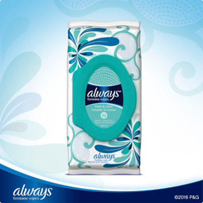 Always Feminine Wipes Fresh & Clean Soft Pack - 32 Count - Image 6