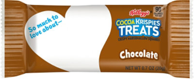 Kelloggs Cocoa Krispies Treats Crispy Marshmallow Squares Chocolate Single Serve 8 Count - 5.6 Oz - Image 2