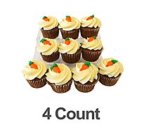 Bakery Cupcake Carrot 4 Count - Each