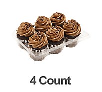 Bakery Cupcake Chocolate With Buttercream 4 Count - Each