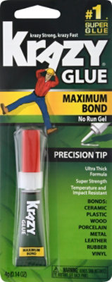 Krazy Glue Super Glue Maximum Bond Precision Tip No Run Gel - 0.14 Oz - Image 2