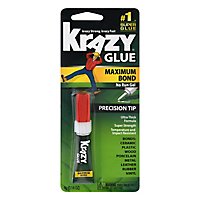 Krazy Glue Super Glue Maximum Bond Precision Tip No Run Gel - 0.14 Oz - Image 1