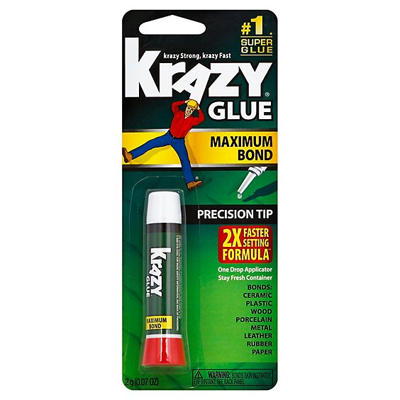Krazy Glue Super Glue Maximum Bond Precision Tip - 0.07 Oz