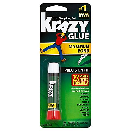 Krazy Glue Super Glue Maximum Bond Precision Tip - 0.07 Oz - Image 1