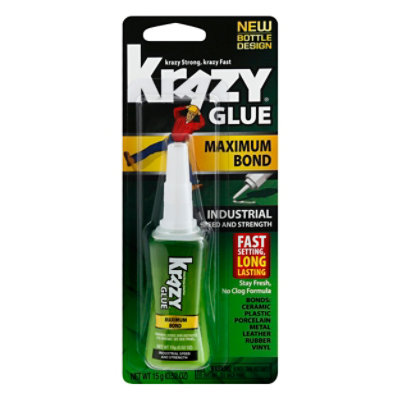 Krazy Glue Super Glue Maximum Bond Industrial - 0.52 Oz - ACME Markets